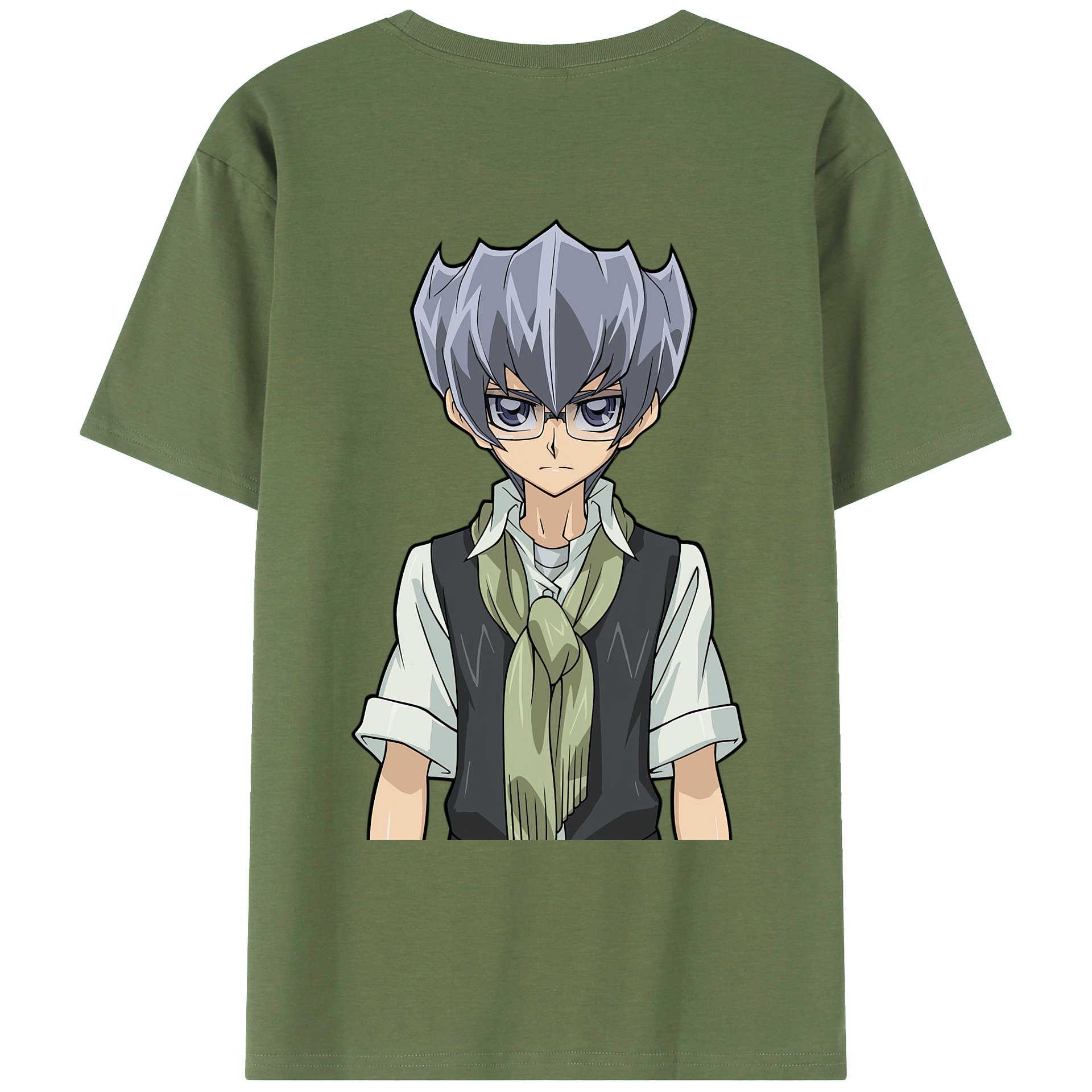 （画像用） 遊☆戯☆王 Yu-Gi-Oh! 綿100％ メンズ半袖Tシャツ（バックプリント） 通気性